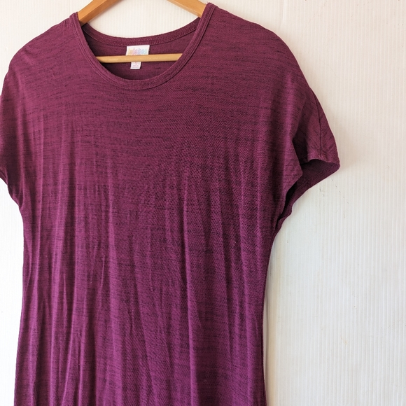 LULAROE Maria heathered purple maxi dress modest conservative - Picture 10 of 10